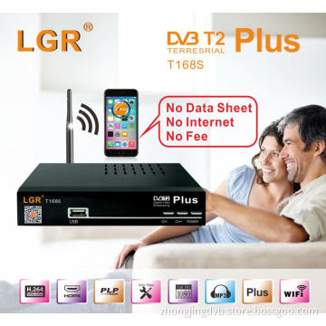 LGR new usb dvb t2 tuner with WiFi antenna digital tv receiver